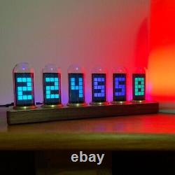 1.9 IPS Pseudo Glow Tube Clock Voice Controlled Clock Alarm Spectrum Display