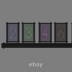 2020 6 Bit RGB Nixie Tube Glows DIY Electronic Digital LED Desk Time Clock Gift