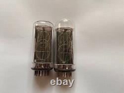 2x IN-18 Vintage Large Nixie Tubes for clock / New