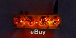3-6 days USA free shipping Assembled Nixie Tubes Clock Desk Vintage IN-14 Soviet