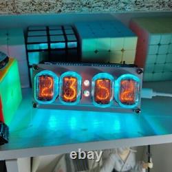 4Bit IN12 Fluorescent Tube Clock Glow Clock IN-12 Clock Digital Nixie Style New