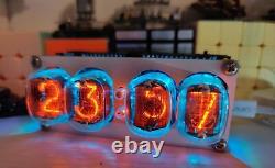 4Bit IN12 Fluorescent Tube Clock Glow Clock IN-12 Clock Digital Nixie Style New