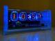 4xin-12 Nixie Tubes Alarm Clock & Frosted Pmma Case & Blue Led Vintage Retro