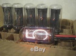 4x IN-18 IN18 THE BIGGEST USSR NIXIE TUBE for CLOCK as IN-14, Z568M, TESTED 100%