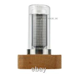 6-Digit LED Glow Tube Alarm Solid Wood Nixie Tube Alarm Clock Gift Home Decor