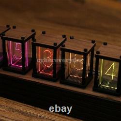 6-Digit RGB Clock Pseudo Glow Tube Clock Kit Unassembled Desktop Decoration Gift