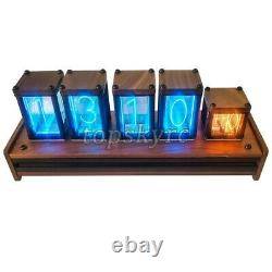 6-Digit RGB Color LED Nixie Tube Clock Glow Tube Clock Perfect Home Decor Gift