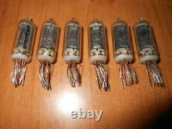 6 pcs Z5900M Nixie tubes for clock kit. Used, tested, all perfect