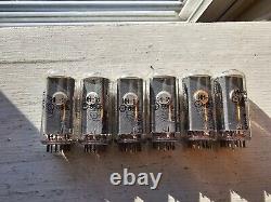 6x NOS IN-18 Nixie Tubes For Clock Tested Late Production, June 1989. USA Seller