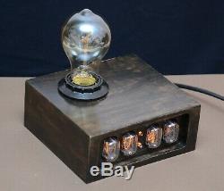 Android connected Edison Nixie Tube Clock Vintage Style Lamp Night Escape room