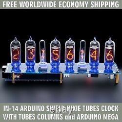 Arduino Shield IN-14 NCS314 Nixie Tubes Clock TUBES COLUMNS MEGA FREE SHIPPING