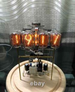 Assembled Nixie Tubes Clock and CalendarHandmade stereoscopic circuit