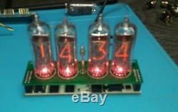 Assembled Nixie tube clock v2.3 IN-14 tube LED backlight, no case