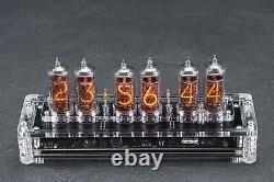 Authentic Nixie Tube Clock Retro Glow Handcrafted, High Precision Timepiece