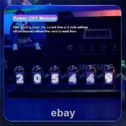 BRAND NEW RGB Nixie Tube Clock LED Glows IPS Colour Screen Gaming Desk Decor