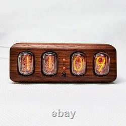 Bluetooth IN12 Glow Tube Clock Nixie Clock 4-Digit Alarm Clock with Touch Buttons