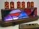 Ciucas Nixie Clock Z566m Tubes Tiffany Stained Glass Case Monjibox