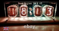 COMPLETE USB IN12A Nixie Clock WITH ORIGINAL UKRAINE TUBES