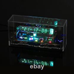 Classic IV-18 VFD Tube Clock Coloful RGB LED Decor Clock withRemote Ref Nixie Tube