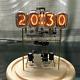 Classic Vintage In-12 Nixie Tube Clock Kit Diy / Unassembled With Round Glass Case