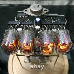 Classic Vintage IN-12 Nixie Tube Clock Kit DIY / Unassembled With Round Glass Case