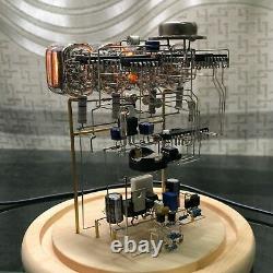 Classic Vintage IN-12 Nixie Tube Clock Kit DIY / Unassembled With Round Glass Case