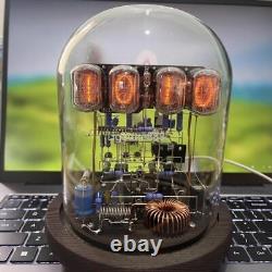 Classic Vintage IN-12 Nixie Tube Clock Kit DIY Unassembled with Glass Case 2024 US