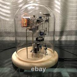 Classic Vintage IN-12 Nixie Tube Clock Kit DIY with Round Glass Case