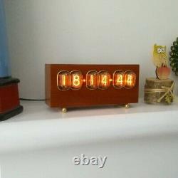 Classic wooden 6 Digits Real Nixie Tube Clock. For parts only or you can FIX it