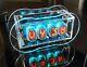 Clear Nixie Clock With In-12 Tubes Full Color Backlight