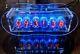 Clear Nixie Clock With In-12 Tubes Full Color Backlight