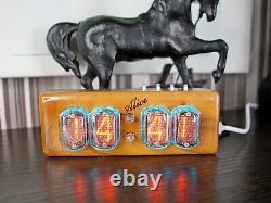 Clock IN-12 Nixie Tube Micro USB Electronic Handmade Alisa Light Display RGB