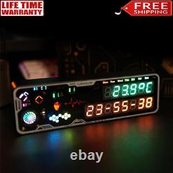 Cyberpunk RGB Nixie Tube Clock LED Clock Support Day Timing and Countdown