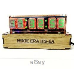 DIY Handmade made on ITS1A ITS-1A ultrarare nixie tubes clock Wi-Fi Multifunc