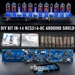 DIY KIT IN-14 Arduino Shield NCS314-8C Nixie Clock TUBES COLUMNS ARDUINO