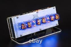 DIY KIT IN-17 Nixie Tube Clock Acrylic Stand WITH OPTIONS 12/24H SlotMachine