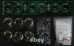 DIY KIT IN-4 Nixie Tubes Clock with options 12/24H Slot Machine BLACK BOARDS