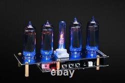 DIY KIT for IN-14 Nixie Tube Clock WITH OPTIONS BLACK GOLD BOARD 4 NIXIE TUBES