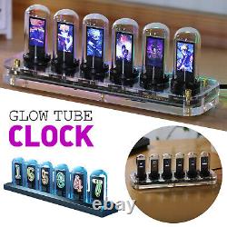 Digital IPS RGB Nixie Glow Tube Clock Electronic Album Creative Desk Decoration