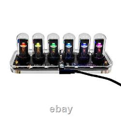 EleksTube IPS RGB Nixie Tube Clock Glow Customized Dial Styles Display Gifts Set