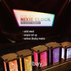 EleksTube IPS RGB Nixie Tube Clock Glow Tube Clock Customized Dial Styles Gift