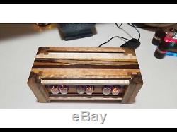 Exotic Wood Combo In 12 Nixie Tube Clock- Made to order wifi enabled