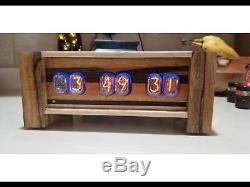 Exotic Wood Combo In 12 Nixie Tube Clock- Made to order wifi enabled