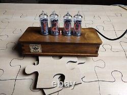 Firefly Nixie Clock In14 Tubes Blue LED Lighting Refurbished with New Tubes