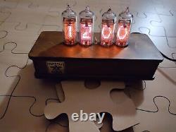 Firefly Nixie Clock In14 Tubes Blue LED Lighting Refurbished with New Tubes