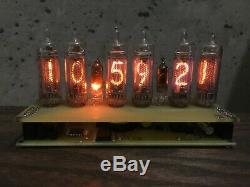 Fully assembled nixie tube clock in14 power supply includet with calendar