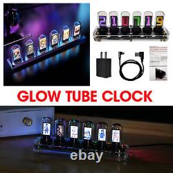 Glow IPS RGB Nixie Tube Clock Glow Tube Clock Creative Decor Gifts DIY