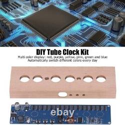 Glowing Tube Clock DIY Kit, High Accuracy IN14 Nixie Tube Clock DIY Parts DC V5D7