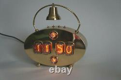 Handmade Nixie tubes clock IN-12 and IN-2 steampunk style