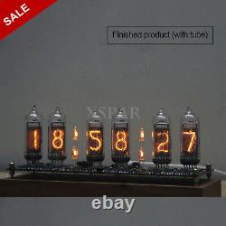 IN14 Glow Tube Clock Fluorescent Nixie Clock Display Time Date Temperature x-top